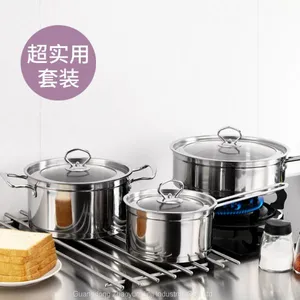 Stainless Steel Pot Set Soup Pot Milk Pot Integrated Cooking Pot Multi-function thumbnail-2