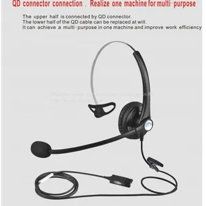 China Beien A16 PA Telephone Call Center Headset Noise-cancelling Headset Customer Service thumbnail-1