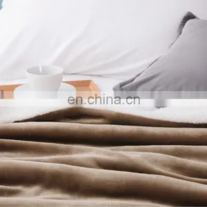 Sublimation Soft Custom Flannel Fur Sherpa Blanket For Winter thumbnail-6