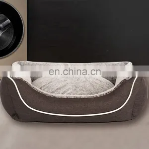 Durable Pet Bed Machine Washable Medium Dog Bed Comfortable Plush Puppy Pet Sofa thumbnail-4