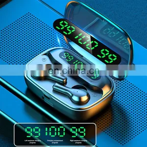New Arrival R3 Bluetooth Headset Triple Digital Display With Tail Rod Dual Ear Wireless TWS Touch 5.0 Sports Bluetooth Headset thumbnail-3