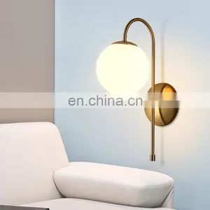 High Quality Decoration Indoor Modern Fancy Glass Ball Wall Lamp thumbnail-4