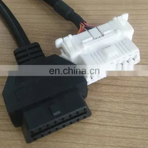 Angle Plug OBD2 Male to Dual Female Adapter Extension Cable 20cm OBD II for Automotive Diagnostic thumbnail-4