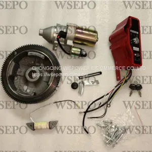 Red Color Electric Starter Kit for 182f 188f 190f Gx340 Gx390 Gx420 Gasoline Engine 5kw-8kw Generator Parts thumbnail-1
