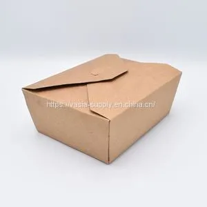 Paper Lunch Boxes Wholesale Disposable Bento Box Wholesale Food Packaging Food Grade Cardboard Takeaway Food Container thumbnail-1