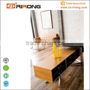 Individual Leather Customized Wood Grain Office Desk thumbnail-4