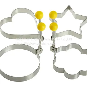 Kitchen Accessories 4 Different Shape Non-stick Stainless Steel Metal Fried Egg Ring Mold thumbnail-1