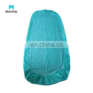 Bed Linens Supplier Table Cover Roll Waterproof PE Plastic Viscose Paper Flat Disposable Non Woven Sheet for Spa Salon Travel thumbnail-1