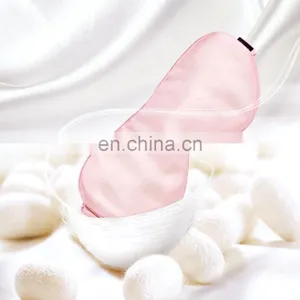 100% Pink Mulberry Silk Adjustable Pink Eye Mask for Sweet Sleeping thumbnail-4