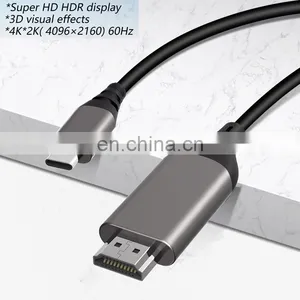 New Arrival USB C ToHD USB 3.1 Type-C to HD-MI 4K60HZ Adapter With HDCP Compatible for Mobile Phones and Computers thumbnail-3