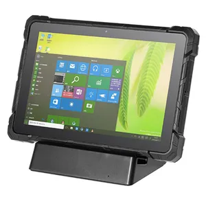HIDON Factory WIN10 10 Inch Rugged Tablet NFC 2D Barcode Fingerprint Muti-functions Industrial Computer With RJ45 RS232 Ports pc thumbnail-2