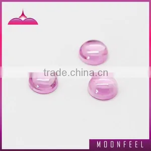 Cabochon Roumd Name Pink Genstane thumbnail-1