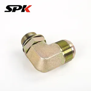 American Standard Adjustable Swivel 90° Elbow, Hydraulic Oil Tube Transition Elbow, Hydraulic Pressure Gauge Fitting (Model 1JG9) thumbnail-4