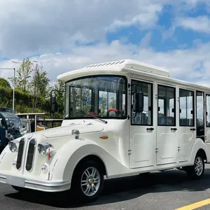 Fully Enclosed Electric Grandfather Car With Doors, 8-seater Sightseeing Car for Scenic Spots, Real Estate Projects, and Farms thumbnail-3