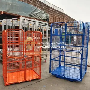Jinchuan Non-standard Steel Logistics Trolley, Flexibly Movable, Stable in Load-bearing, Stackable and Foldable thumbnail-4