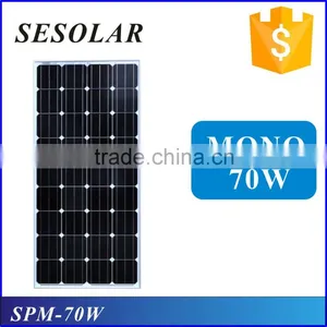 Best pv Supplier 70w 12v pv Cell Solar Panel Quality Choice Most Popular thumbnail-1