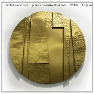 Luxury Store InteriorCustom Pattern CuttingMetal Sunburst Wall Art thumbnail-5