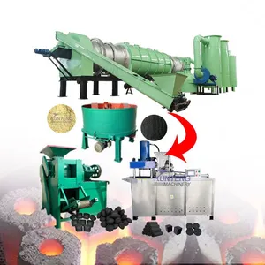 Continuous Biochar Pyrolysis Machine Charcoal Factory Equipment Sawdust Charcoal Making Machine EPC thumbnail-1