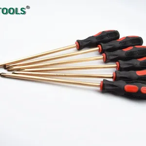 Non-Sparking Phillips Screwdriver Beryllium Copper Alloy for Oil Refinery, 4 Inch (100mm) Working Length, (190mm) Total Length thumbnail-1