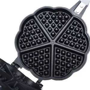 C11-WM5021 Manufacturer Easy Take Cast Iron Gas Waffle Makers For Camping thumbnail-3