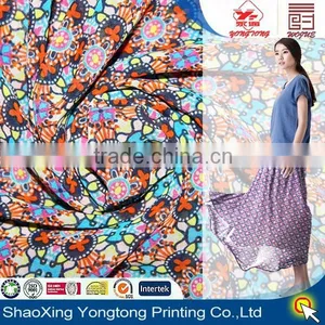 Beautiful Design Polyester Woven Printed Chiffon for Woman's Garment thumbnail-1