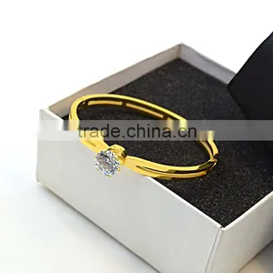 American Diamond Bangle From India Stainless Steel 18k Bangle thumbnail-5