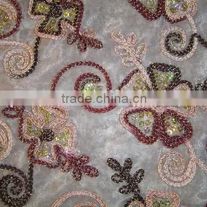EMBROIDERY FABRIC(CORD,SPANGLE) thumbnail-1