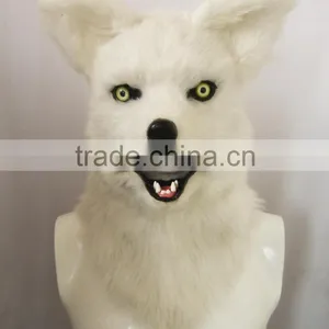 (White Wolf) Factory Wholesale Halloween Party Mask Animal Mask Quality Choice thumbnail-3