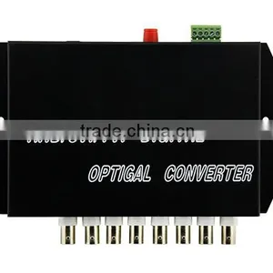 CCTV HD TVI/HDCVI/AHD 1/2/4/8/16/ch Fiber Optic Video Converter 8Ch HD TVI Video+1Ch RS485 Data thumbnail-3