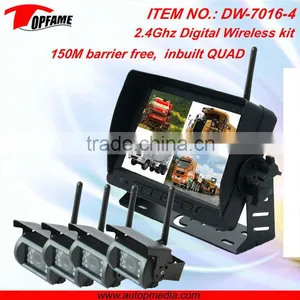 2.4Ghz Digital Wireless Car Camera System With DVR Recording, QUAD Function, Provide Stable, Confidential Signal thumbnail-1