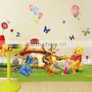 Larger (2pcs/Set) Children's Wall Decal Cute Winnie the Pooh Wall Stickers For Kids Rooms thumbnail-6