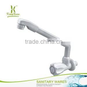 Wall Mounted White Kitchen Faucet Single Cold ABS Water Tap thumbnail-2