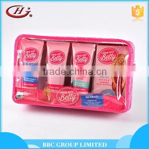BBC Along Came Betty Gift Sets OEM 005 Custom Pink Beautiful 4pcs Body Care Natural Bathroom Gift Set thumbnail-1