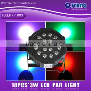 LP7-1803 18pcs 3W RGB Plastic Flat LED PAR LIGHT thumbnail-1