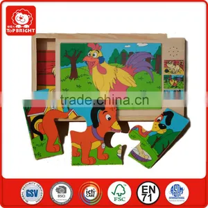 Hotsale Children Toys Wooden Animal Sound Musical Puzzles Box Educational Music Toys Animated Singing Christmas Toys thumbnail-1