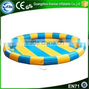 Blue and Yellow Custom Swimming Pool Toys Inflatable Spa Pool thumbnail-1
