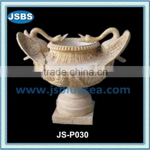Travertine Garden Ornamental Flowerpot (JS-P030) thumbnail-1