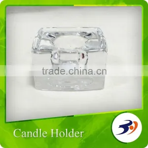 Decorative Glass Candle Holder Stem With Lid thumbnail-5