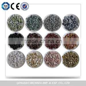 Customized Unpolished Tumbled White Granite Pebble Stone thumbnail-1
