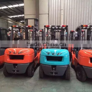 3.8 Ton Red Color GOODSENSE Forklift Trucks With Chinese Diesel Engine thumbnail-3