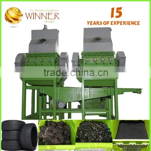 Waste Crusher Rrecycled Tire Rubber Buckets Hammer Crusher thumbnail-6