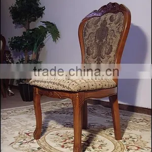 Antique Carved Chairs Armchair Solidwood Carved Chair With Fabric thumbnail-3