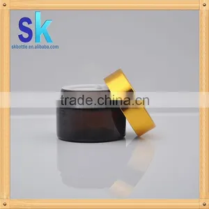 Wholesale Manufacturer Cosmetic Glass Jar With Child Safety Cap thumbnail-1