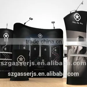 Factory Custom 3*3m Aluminium Stand Fabric Display Pop up Banner thumbnail-4
