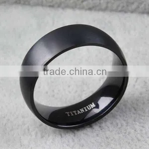 Best Price Titanium Black Men Simple Design Finger Rings thumbnail-4