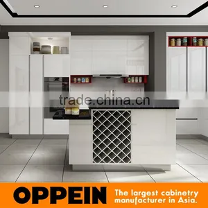 2016 New Kitchen Cabinets White HPL and Red Lacquer For Modular Kitchen Cabinets thumbnail-3