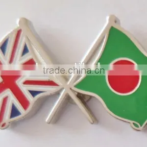 UK and Pakistan Cross National Flag Lapel Pin Badge thumbnail-3