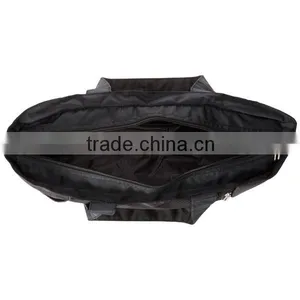 Durable Polyester Reusable Shopping Bag Tote Bag Black thumbnail-2