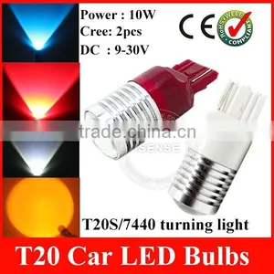 Factory High Power Fast Delivery 10W 7440 7443 LED T20 Crees Led Lamp for Toyotas Hilux thumbnail-1