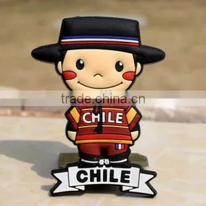 Chile Boy TOURIST SOUVENIR Rubber FRIDGE MAGNET,Free Shipping Magnet Refrigerator Door Gasket ---DH20727 thumbnail-1